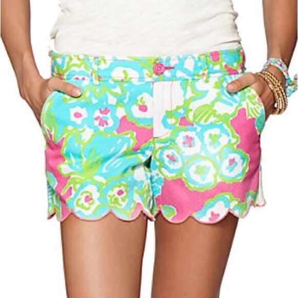 Lilly Pulitzer Buttercup Shorts in Pink A Delicacy - Picture 1 of 5